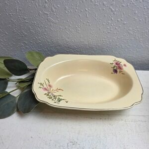 Vintage 1930s Homer Laughlin "Century" Shape "Meadow Goldenrod" Floral Bowl